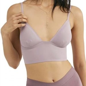 Free People Intimates Sage Longline Bralette in Amethyst